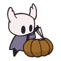 Halloween Hollow Knight Sticker - Halloween Hollow Knight Pumpkin Stickers
