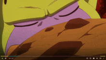 a video of a cartoon character is being played on a video player