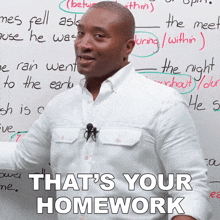 That'S Your Homework James GIF - That'S Your Homework James Engvid GIFs