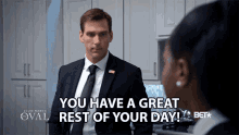 You Have A Great Rest Of Your Day Brad Benedict GIF - You Have A Great Rest Of Your Day Brad Benedict Kyle Flint GIFs