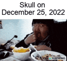 Skull December GIF - Skull December 25 GIFs