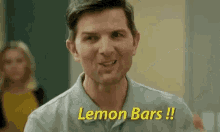 Adam Scott Lemon Bars GIF - Adam Scott Lemon Bars The Good Place GIFs