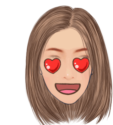 In Love Heart Eyes Sticker - In Love Heart Eyes Heart Stickers
