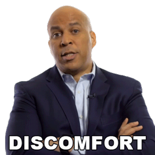 Discomfort Cory Booker Sticker - Discomfort Cory Booker Big Think Stickers