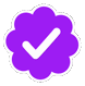 Purple Verified Sticker - Purple Verified Stickers