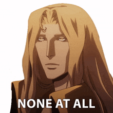 none at all alucard castlevania not at all nothing at all