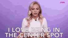 I Love Being In The Center Spot Center GIF - I Love Being In The Center Spot Center Spotlight GIFs