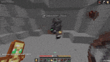 a screenshot of a minecraft game with the words sprint toggled