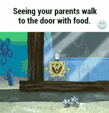 Food Excited GIF - Food Excited Seeing Your Parents Walk To The Door With Food GIFs