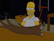 Simpsons Homer Simpson GIF - Simpsons Homer Simpson Wood GIFs