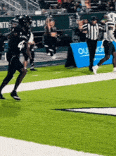 a football player with the number 4 on their jersey