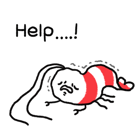 Help Trembling Sticker - Help Trembling Quivering Stickers