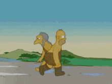Natural Devolution Simpsons GIF - Natural Devolution Simpsons Walking GIFs