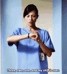 nurse work leaving shift is over
