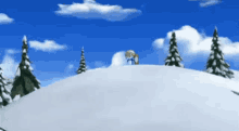 Pororo Snowboard GIF - Pororo Snowboard Wink GIFs