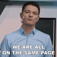 We Are All On The Same Page Rene Butler GIF - We Are All On The Same Page Rene Butler Overtakegg GIFs
