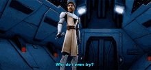 Star Wars Obi Wan Kenobi GIF - Star Wars Obi Wan Kenobi Why Do I Even Try GIFs