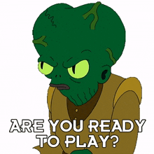 are you ready to play morbo futurama let the games begin game on