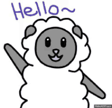 Hi GIF - Sheep GIFs