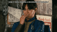 How It Feels Hearing A Recording Of Yourself Lucy GIF