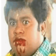 Senthil Blood Mouth GIF - Senthil Blood Mouth GIFs