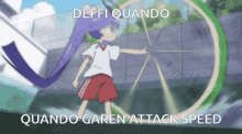 Spin Anime GIF - Spin Anime Deffi Quando Garen Attack Speed GIFs