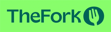 a green background with the word thefork on it