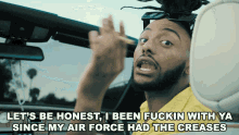 Lets Be Honest I Been Fuckin With Ya Since My Air Force Had The Creases Adam Aminédaniel GIF - Lets Be Honest I Been Fuckin With Ya Since My Air Force Had The Creases Adam Aminédaniel Aminé GIFs