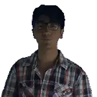 a man wearing glasses and a plaid shirt says that i am tired