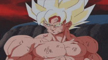 a close up of a cartoon character 's chest with a few lines on it
