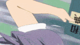 a cartoon drawing of a woman 's legs and a sign that says ' a '