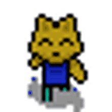 fox 2d walking pixel art cute