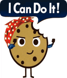 i can do it cookie positive vibes fighting