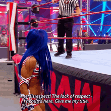 Sasha Banks Raw Womens Champion GIF - Sasha Banks Raw Womens Champion The Disrespect GIFs
