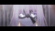 a close up of a girl wearing a mask and earrings