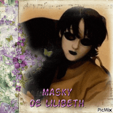 a picture of a woman with the name masky de lilibeth written on it