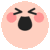 a cartoon illustration of a crying smiley face with a black mouth .