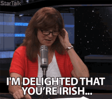 Im Delighted That Youre Irish Delighted GIF - Im Delighted That Youre Irish Delighted Irish GIFs