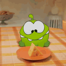 Swallow The Cheese Om Nom GIF - Swallow The Cheese Om Nom Om Nom And Cut The Rope GIFs