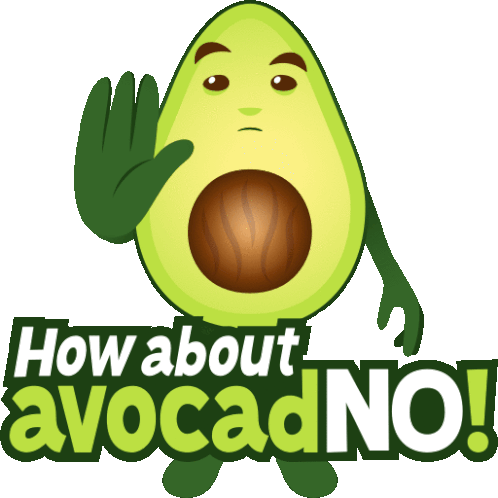 How About Avocadno Avocado Adventures Sticker - How About Avocadno Avocado Adventures Joypixels Stickers