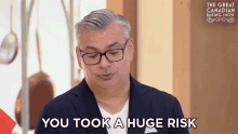 You Took A Huge Risk The Great Canadian Baking Show GIF - You Took A Huge Risk The Great Canadian Baking Show Gcbs GIFs