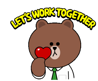 Lets Work Together Work Sticker