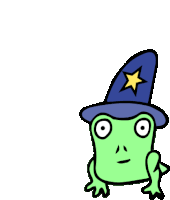 Frog Wizard Sticker - Frog Wizard Frog Wizard Stickers