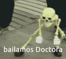 Bailamos Doctora Dance Doctor GIF - Bailamos Doctora Dance Doctor Skeleton GIFs