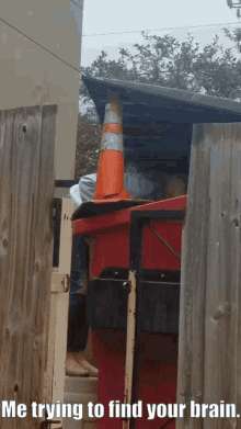 Dumpster Trying To Find Brain GIF