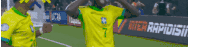a soccer player wearing a yellow jersey with the number 7