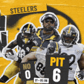 Pittsburgh Steelers (6) Vs. New Orleans Saints (0) First Quarter GIF - Nfl National Football League Football League GIFs