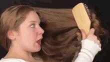 Lillee Jean Brushing GIF - Lillee Jean Brushing Hair GIFs