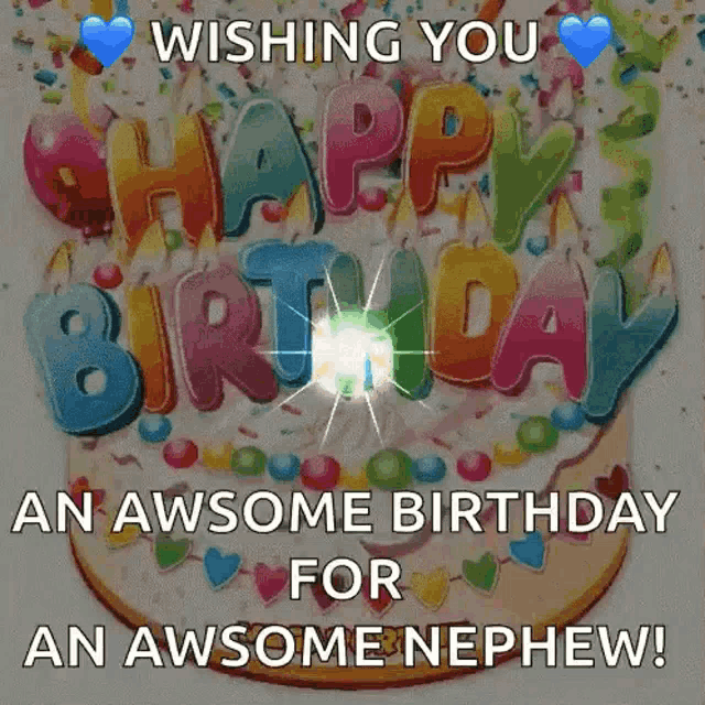 Happy Birthday GIF - Happy Birthday Nephew - Descobrir e Compartilhar GIFs