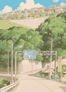 Anime Road GIF - Anime Road City GIFs
